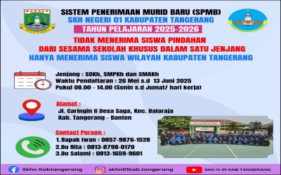 Sistem Penerimaan Murid Baru (SPMP) SKh N 01 Kabupaten Tangerang Tahun Pelajaran 2025-2026