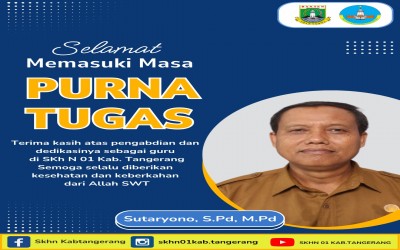 SELAMAT PURNA TUGAS PAK SUTARYONO, S.Pd., M.Pd